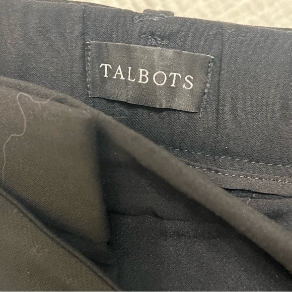 Talbots Black Belted Wide Leg Crop Pants High Waist Size Small — NWT - Picture 6 of 6